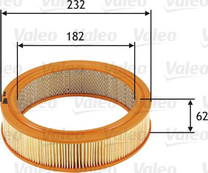 Valeo 585696 - Filtro aria www.autoricambi360.it