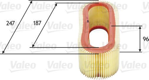 Valeo 585643 - Filtro aria www.autoricambi360.it