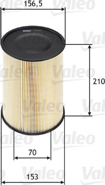 Valeo 585653 - Filtro aria www.autoricambi360.it