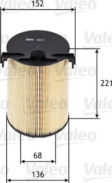 VALEO 585652 - Filtro aria www.autoricambi360.it