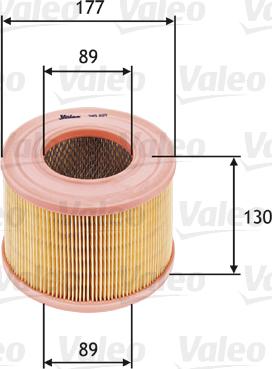 VALEO 585605 - Filtro aria www.autoricambi360.it