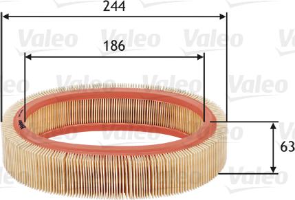 Valeo 585606 - Filtro aria www.autoricambi360.it