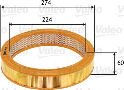 Valeo 585619 - Filtro aria www.autoricambi360.it