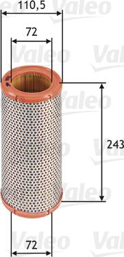 VALEO 585612 - Filtro aria www.autoricambi360.it