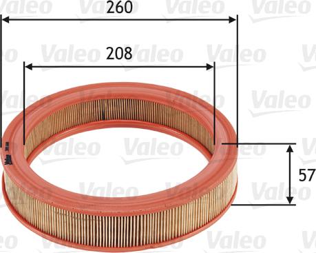 Valeo 585686 - Filtro aria www.autoricambi360.it