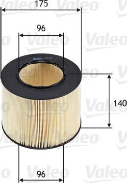 VALEO 585683 - Filtro aria www.autoricambi360.it