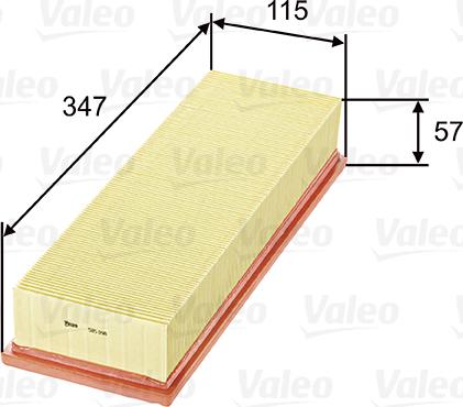 Valeo 585098 - Filtro aria www.autoricambi360.it