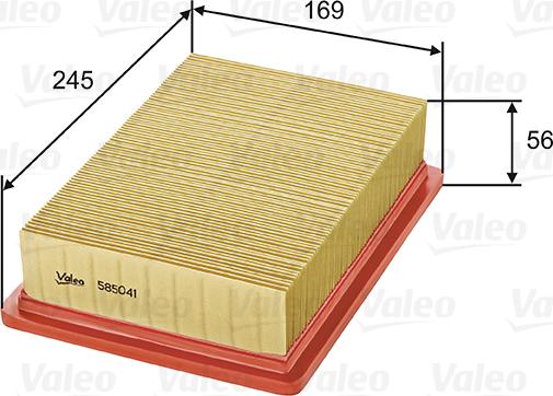 VALEO 585041 - Filtro aria www.autoricambi360.it