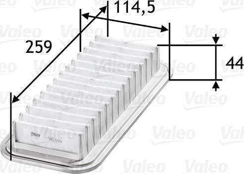 VALEO 585059 - Filtro aria www.autoricambi360.it