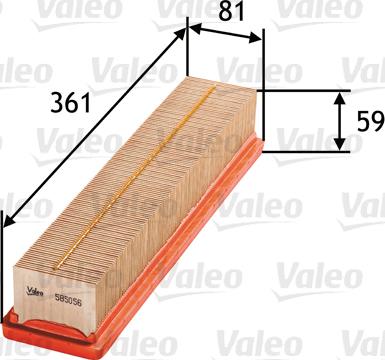 Valeo 585056 - Filtro aria www.autoricambi360.it
