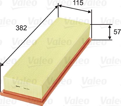 Valeo 585014 - Filtro aria www.autoricambi360.it