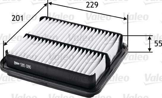 Valeo 585086 - Filtro aria www.autoricambi360.it