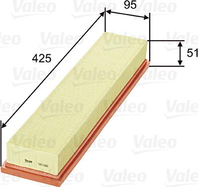 VALEO 585080 - Filtro aria www.autoricambi360.it