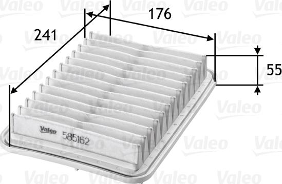 Valeo 585162 - Filtro aria www.autoricambi360.it