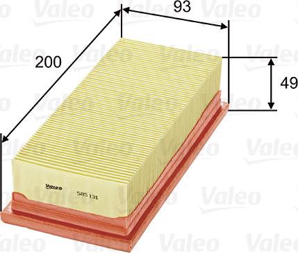 Valeo 585131 - Filtro aria www.autoricambi360.it