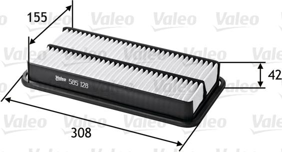 VALEO 585128 - Filtro aria www.autoricambi360.it