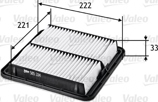 Valeo 585334 - Filtro aria www.autoricambi360.it