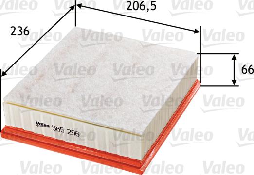 VALEO 585296 - Filtro aria www.autoricambi360.it