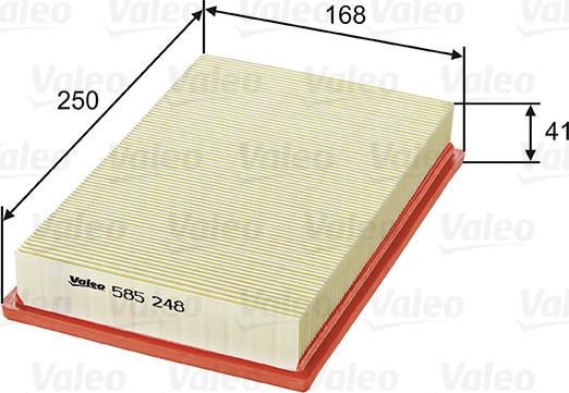 Valeo 585248 - Filtro aria www.autoricambi360.it