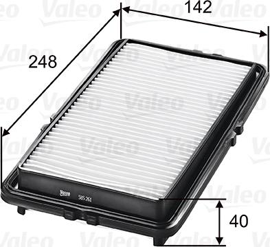 VALEO 585261 - Filtro aria www.autoricambi360.it