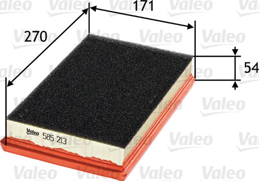 VALEO 585213 - Filtro aria www.autoricambi360.it