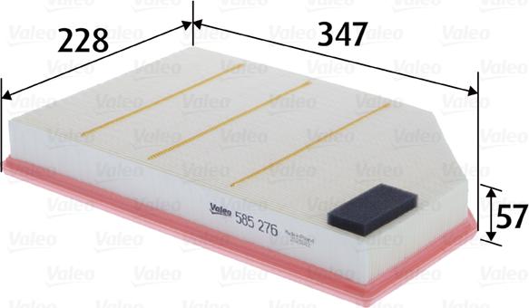 VALEO 585276 - Filtro aria www.autoricambi360.it