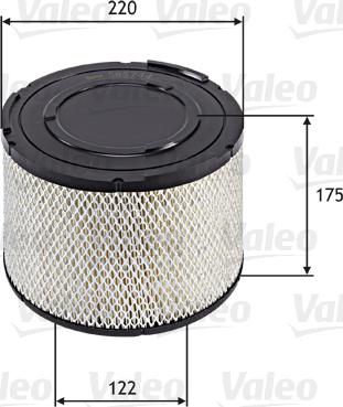 VALEO 585744 - Filtro aria www.autoricambi360.it