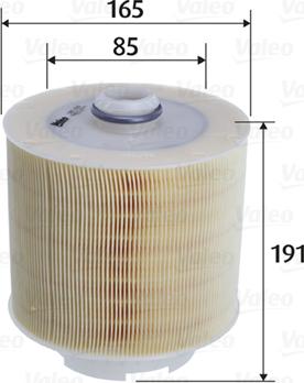 Valeo 585760 - Filtro aria www.autoricambi360.it
