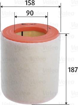 VALEO 585763 - Filtro aria www.autoricambi360.it