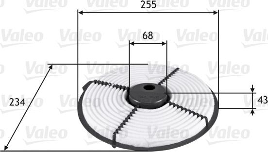 Valeo 585704 - Filtro aria www.autoricambi360.it
