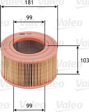 Valeo 585708 - Filtro aria www.autoricambi360.it