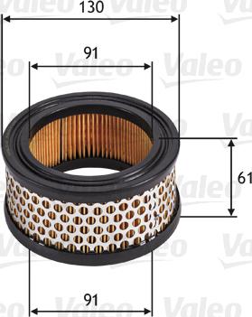 VALEO 585702 - Filtro aria www.autoricambi360.it