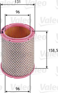 Valeo 585711 - Filtro aria www.autoricambi360.it