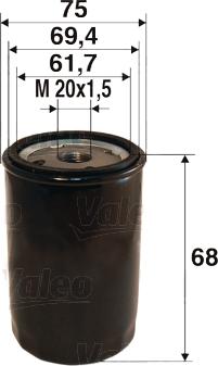 VALEO 586051 - Filtro olio www.autoricambi360.it