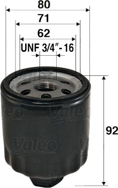 VALEO 586009 - Filtro olio www.autoricambi360.it