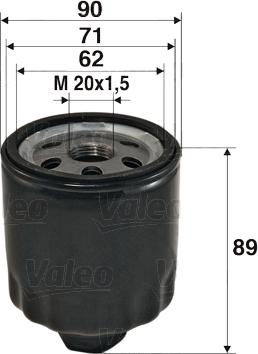 Valeo 586004 - Filtro olio www.autoricambi360.it