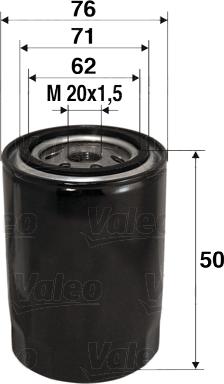Valeo 586001 - Filtro olio www.autoricambi360.it