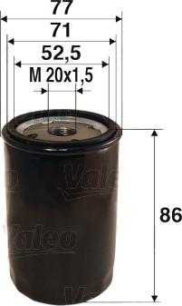Valeo 586002 - Filtro olio www.autoricambi360.it