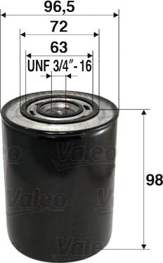 VALEO 586007 - Filtro olio www.autoricambi360.it