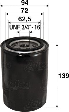 VALEO 586015 - Filtro olio www.autoricambi360.it