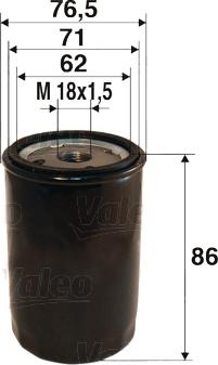Valeo 586010 - Filtro olio www.autoricambi360.it