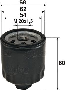 VALEO 586011 - Filtro olio www.autoricambi360.it