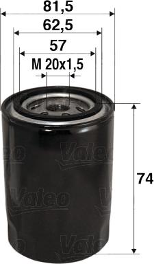 Valeo 586017 - Filtro olio www.autoricambi360.it