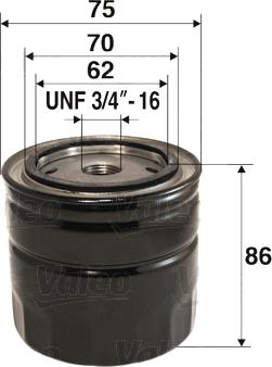 Valeo 586039 - Filtro olio www.autoricambi360.it