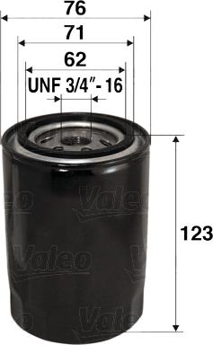 Valeo 586038 - Filtro olio www.autoricambi360.it