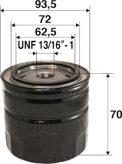 Valeo 586074 - Filtro olio www.autoricambi360.it