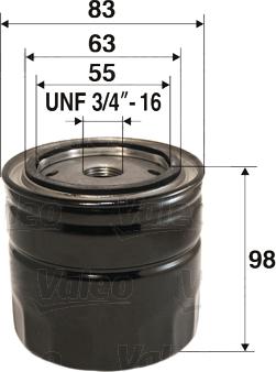 Valeo 586071 - Filtro olio www.autoricambi360.it