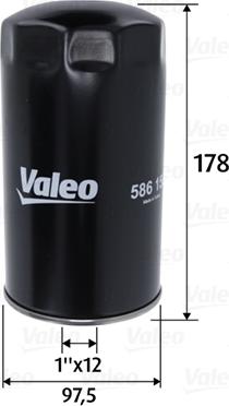 VALEO 586150 - Filtro olio www.autoricambi360.it