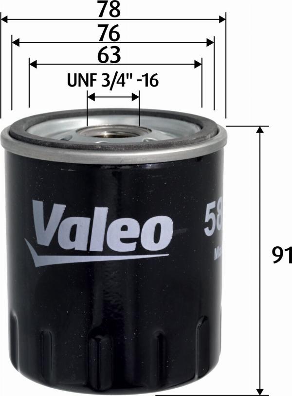 Valeo 586157 - Filtro olio www.autoricambi360.it