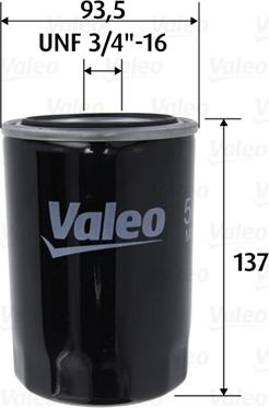 VALEO 586101 - Filtro olio www.autoricambi360.it